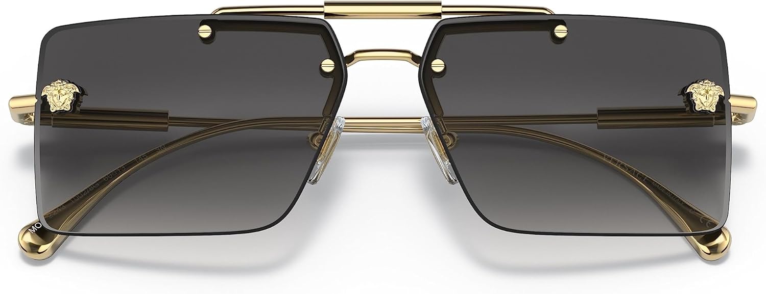 Amazon | Versace レディース サングラス ゴールドフレーム
